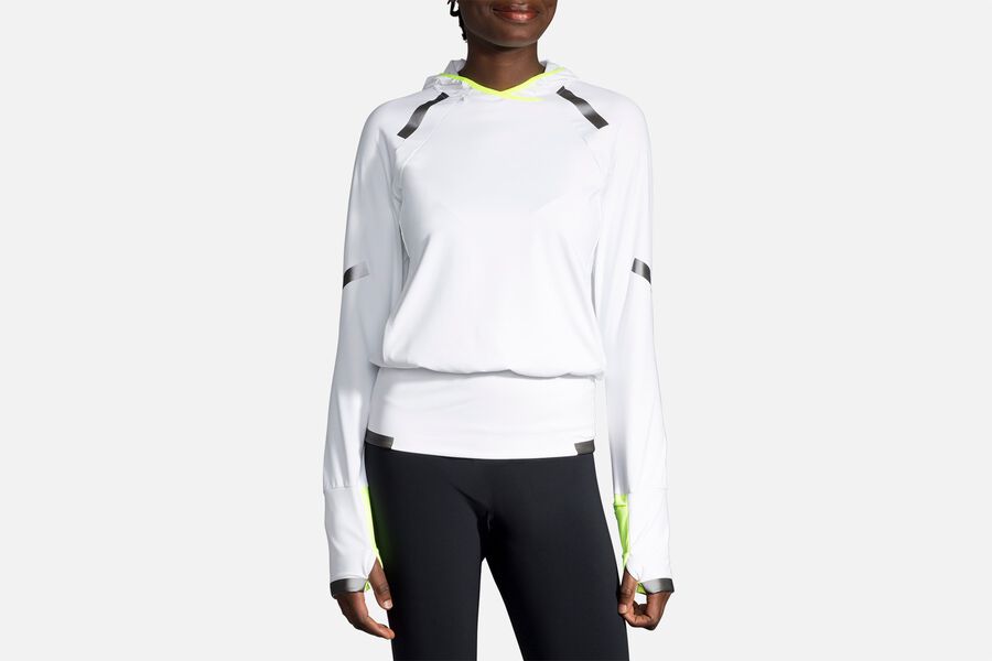 Womens Brooks Carbonite Hoodie Tops Luminosity | 290748-QJP